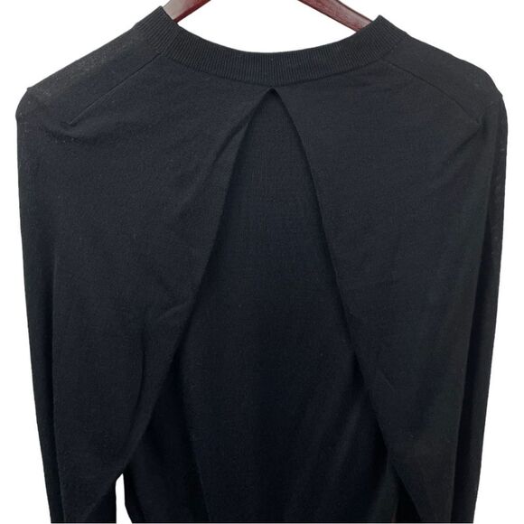 𝅺mm6 Maison Margiela Black Tunic Cape Sleeve Wool Blend Sweater Size XS - Picture 5 of 12